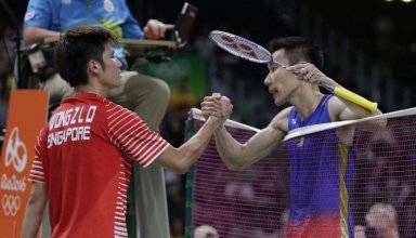 Derek Wong and Liang Xiaoyu