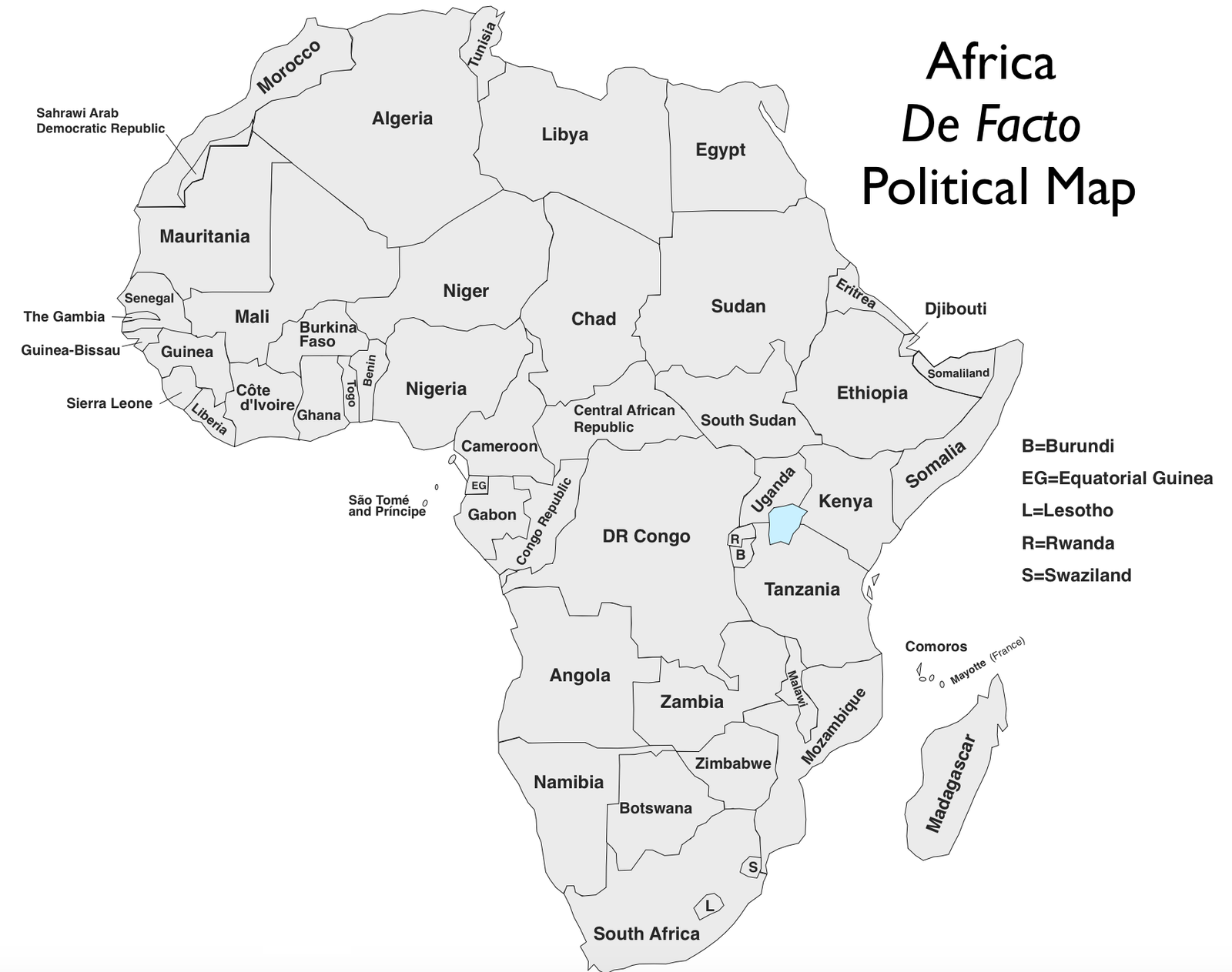 Africa-Customizable-Map-3
